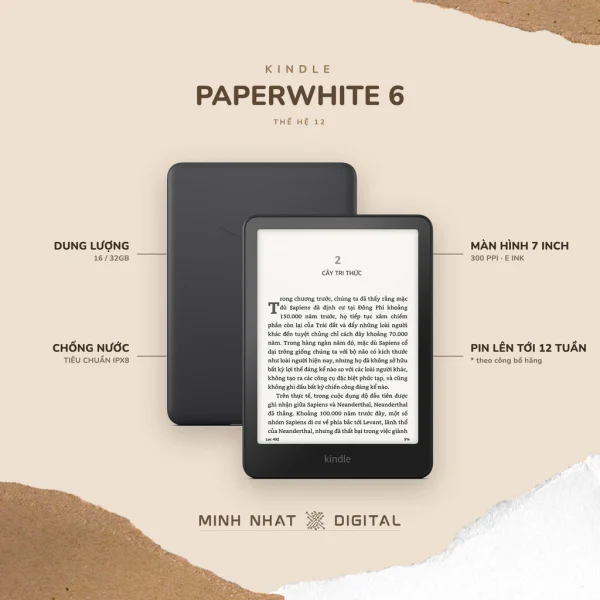 Máy đọc sách Kindle Paperwhite 6